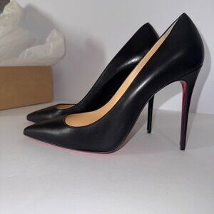 Christian Louboutin black leather So Kate 100 heels